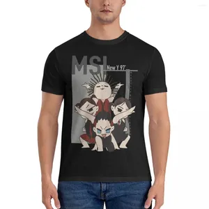 Heren T-shirts Chibi Grafische T-shirts Mannen Mindless Zelfverwennerij Vintage Katoen Tees Ronde Hals Korte Mouw Volwassen Tops