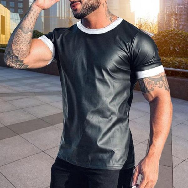 T-shirts pour hommes T-shirt d'été chic décontracté Style jeune lâche Type léger col rond hauts