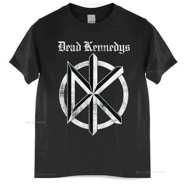 T-shirts masculins Chine Style Fashion Rock Rock Authentiques Dead Kennedys DÉFONTS VIEUX ANGLAIS VINTAGE SYMBOL EMBLE T-shirt Band T-shirt pour T240506