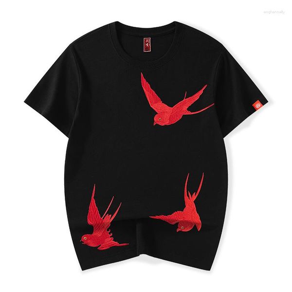 T-shirts pour hommes de style chinois T-shirt coton y2k Designer de luxe de haute qualité t-shirt à la fin