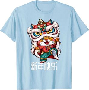 Heren T-shirts Chinese Zodiac Jaar van het Tiger Chinese Nieuwjaar 2022 T-shirt G230309