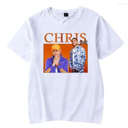 T-shirts pour hommes Chris Jedi 2D T-shirt homme/femme T-shirts de couleur unie T-shirt d'été à manches courtes