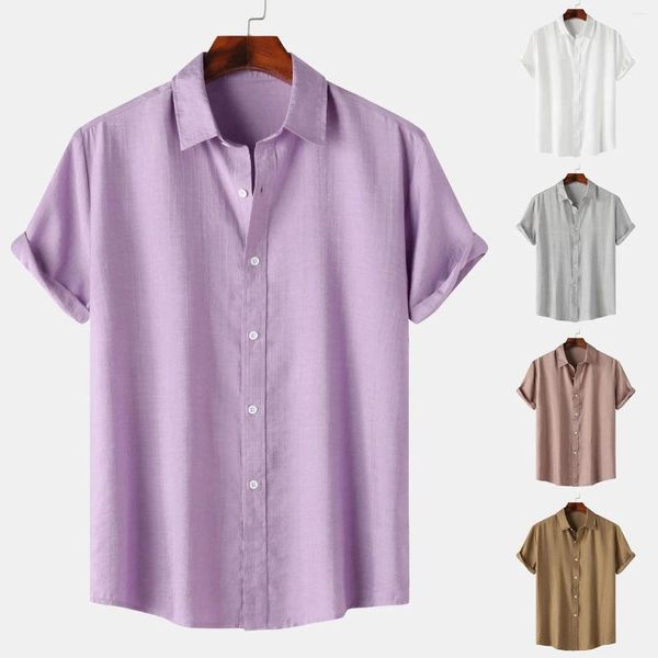 T-shirts pour hommes Body de Noël Femmes Mode Chemise d'été à manches courtes Couleur unie Style simple Revers Long Crop