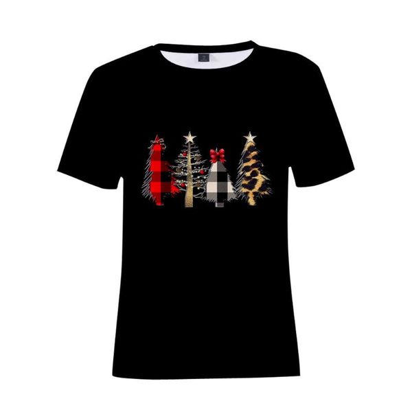 T-shirts pour hommes T-shirts de Noël Imprimer Femmes Casual Manches longues O-Cou Tops T-shirt Hommes Kid