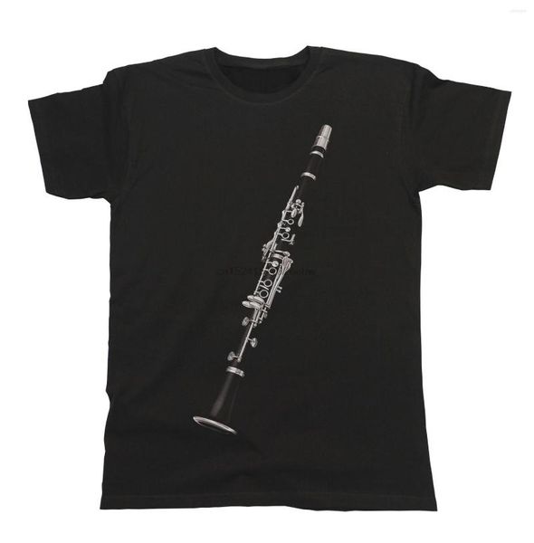 T-shirts pour hommes Clarinette Unisex Fit T-Shirt Mens Ladies Music Instrument Festival Band