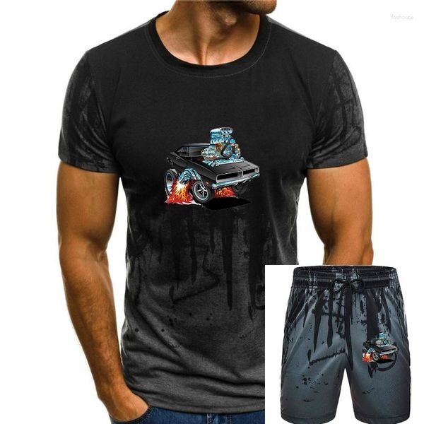 T-shirts pour hommes Classic 69 American Muscle Car Cartoon Mens Tshirt Harajuku T-shirts respirants Casual Vêtements d'été Coton surdimensionné