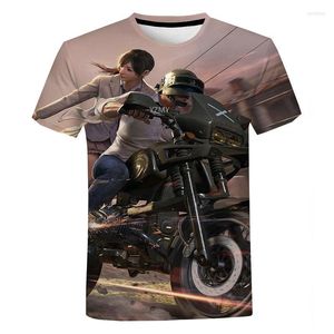 Heren t shirts klassieke game pubg mode casual heren dames streetwear tees short mouw