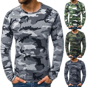 T-shirts pour hommes Classique Hommes Camouflage T-shirt à manches longues Printemps Automne Militaire Tactique Camo T-shirt Slim Casual Tee Tops Vêtements 220919