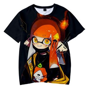 T-shirts pour hommes classique Splatoon T-shirt Harajuku décontracté enfants garçon fille été mode dessin animé haute qualité à manches courtes TeeMen's