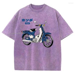 Heren t shirts klassieke superc c50 motorfietsen bedrukt t-shirt man streetwear vintage t-shirt mode losse t-shirts katoen mannen kleding flyword123