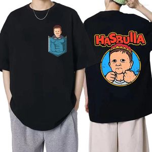 Hommes t-shirts classique équipe Hasbulla coton chemise hommes femmes combat T-shirt Hip Hop graphique hauts Manga Streetwear