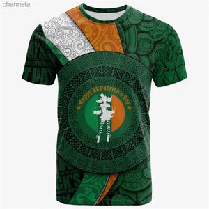 Heren t-shirts clooCl Irish St.Patrick's Day T-shirt 3D geprint t-shirt mannen vrouwen casual short mouw tees o-neck pullover top Aziatische maat s-7xl