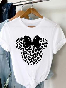 T-shirts pour hommes Vêtements Lady Bow Ear Trend Lovely Style Vêtements À Manches Courtes Graphic Tee Top Imprimé Mode Femmes Femme Casual T-shirts