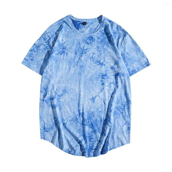 Camisetas para Hombre Ropa Tops de algodón Tie Dye camisa para Hombre manga corta moda Casual calle deportes Fitness Ropa Hombre