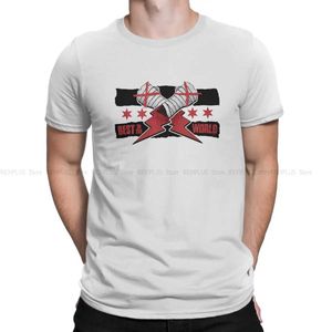 T-shirts voor heren CM Punk Mens T-shirt CM Punk Pro Wrestling Worlds Best Uniek polyester shirt Harajuku-kleding nieuwe trend T240425