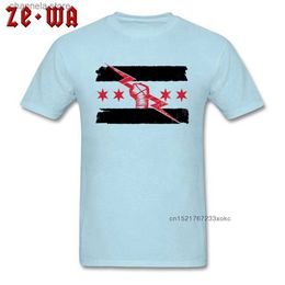 T-shirts voor heren CM Punk T-shirt Worstelen Mannen T-shirt Aangepaste volwassen tops XXXL Katoen Tees Punk stijl kleding Ronde hals Workout T-shirt Cool T231204