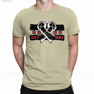 Camisetas para hombres CM PUNK Camiseta CM Punk Mejor en el mundo Clásico Cuello redondo Algodón Hombres Camisas Cuello redondo Ropa Camisa original T231204