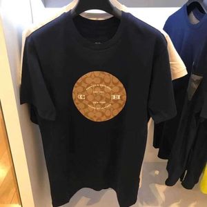 Heren T-shirts Coach Trendy Amerikaanse stijl Kardemom Bijpassende heren Vliegende olifant Monster Dames Korte mouwen luxe Rond Xia Jichi