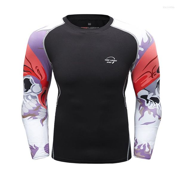 Camisetas masculinas Cody Lundin 3D Manga larga impresa Sportshirts Fashion Running jiu jitsu boxing sarpullido anti-uv natación