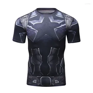 Camisetas para hombres Cody Lundin Hombres 3D Impreso Compresión Camisa de manga corta Trotar Ropa de ejercicio Elástico Masculino Bjj Jiu Jitsu Gi Rash Guard