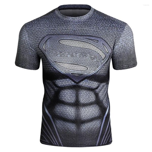 T-shirts pour hommes Cody Lundin MMA Rashguard Hommes Manches courtes Running 3D T-shirt Protection solaire Seconde peau Séchage rapide Fitness Vêtements d'entraînement