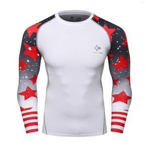 T-shirts pour hommes Cody Lundin serré à manches longues Jiu Jitsu hommes numérique imprimé Compression Rash Guard