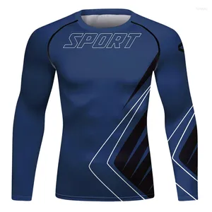 Heren t shirts cody lundin upf50 zonnebrandcrème UV-bescherming rashguard t-shirts voor mannen compressie lange mouw surfen zwemmen sweatshirts