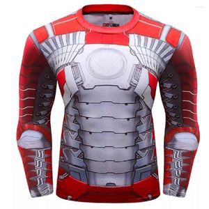 T-shirts pour hommes Cody Lundin Y2K Vêtements Robot en métal de haut rang Conception d'impression numérique 3D Techwear Haut confortable MMA Manches longues