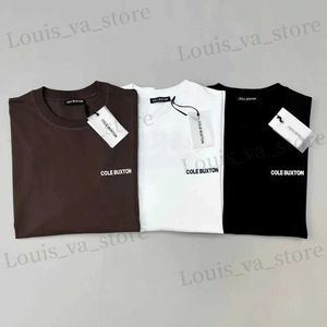 T-shirts masculins Cole Buxton T-shirt Slve Shirt Simple Loose Imprimer Large Coton Round Neck Fashion Brand Mens and Womens Shirt T240411