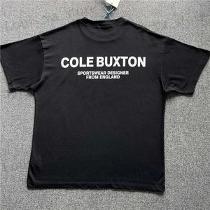 T-shirts masculins Cole Buxton T Men Femmes 1 1 T-shirt de haute qualité Slogan de style d'été Imprimé T-shirt surdimensionné Vêtements Y2K T240408