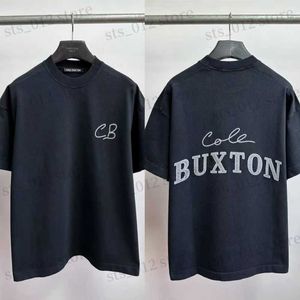 T-shirts voor heren Cole Buxton T-shirts Letter Slogan Patch geborduurd korte mouwen Tops Oversized CB T-shirt voor mannen Women T230921
