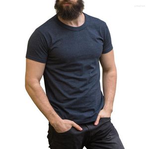 Camisetas de hombre estilo universitario 2023 camisetas casuales de algodón puro Color sólido negro gris estudiante jóvenes TeeTops para hombre maduro