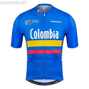 Camisetas de hombre Colombia SUAREZ Ciclismo de verano Manga corta Camisetas para hombre Bicicleta Ciclismo Camiseta Ropa deportiva Motocross Ropa de bicicleta de montaña L230713