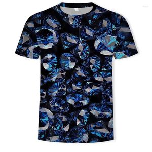 T-shirts pour hommes Art coloré été mode rue 3d graphique T-shirt Compression impression personnalisée Europea