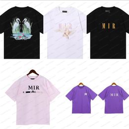 Mannen T-shirts Kleurrijke Brief Afdrukken Merk Mannen Korte mouwen T-shirt Designer Outfits Tee Shirt Homme Lente O-hals T-shirt