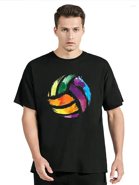 T-shirts pour hommes chemises de volleyball coloré mignonnes couleurs plash cadeau homme femme t-shirt t-shirt graphique tshirt tshirt tops