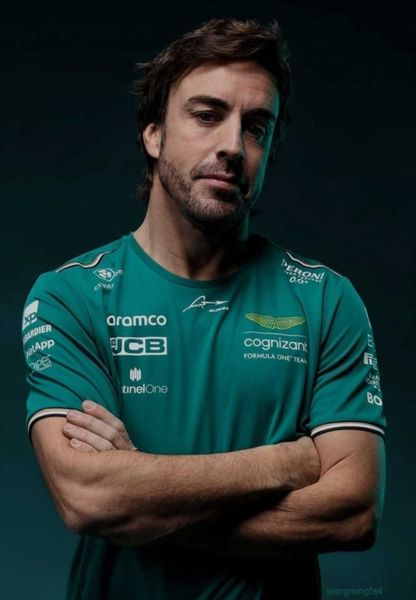 Camisetas para hombres Conjuntos de edredones 2023 Aston Martin F1 Racing Short Polo de manga larga Camisa conmemorativa Ropa periférica Qry2