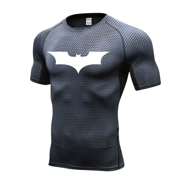 T-shirts pour hommes Chemise de compression Costume de gymnastique T-shirt d'été pour hommes T-shirt fonctionnel à manches courtes Homme Tops T-shirts Stretch Slim Bodybuilding Top 230825