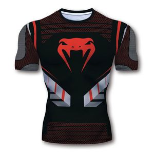 Camisetas de hombre Camisa de compresión Rashguard Bodybuild Cross Manga larga Estampado 3D Jiu Jitsu Camisetas MMA Fitness Medias de secado rápido Rash Guard 230228