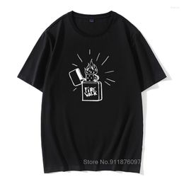 Heren t shirts coole firewalk lichtere leven is vreemd voordat het shirt vintage retro korte mouw o nek grote maat camiseta