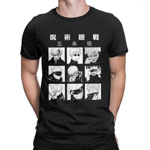 T-shirts pour hommes Cool Gojo Satoru et Yuta Jujutsu Shirt Kaisen Manga Faces Panel Kawaii Sketched Art Drawn Jjk Anime Lovers Clothing