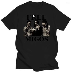 T-shirts pour hommes Cool Man Migos imprimé graphique Homme t-shirts doux T-Shirt