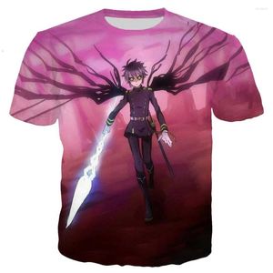 Mannen T Shirts Cool Shirt Man/vrouwen Anime Owari Geen Seraph 3D Bedrukte T-shirts Korte Mouw Harajuku Stijl tshirt Streetwear Tops