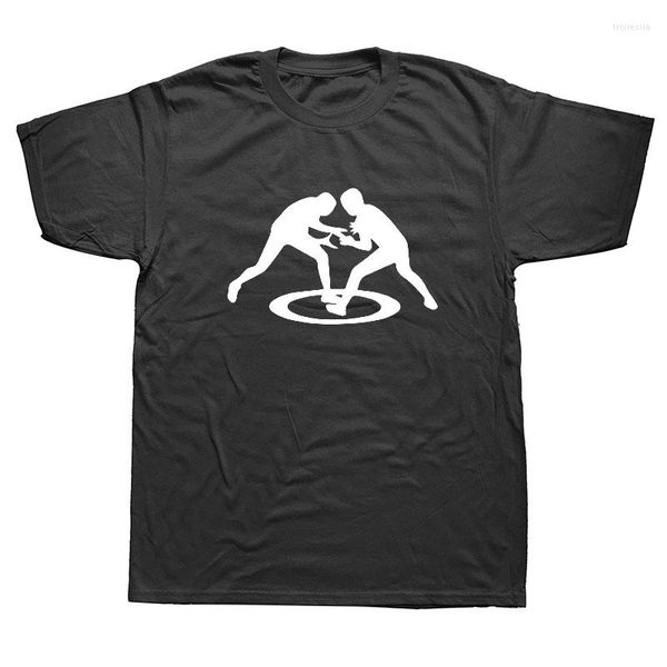 Camisetas para hombre, camiseta fresca para hombre, camiseta estampada de lucha libre de estilo libre, camisetas de algodón de manga corta informales de verano para hombre, ropa de marca Ing