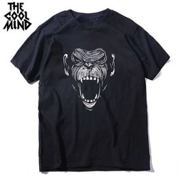 T-shirts pour hommes COOLMIND 100% coton Summer Cool Monkey Men Tshirt Casual Summer Loose Men T Shirt Male o-cou T-shirt Tee Shirts G230309