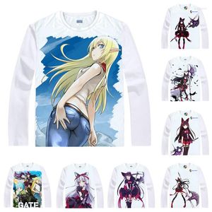 Heren t shirts coolprint anime shirt poort jieitai kano chi nite kaku tatakaeri t-shirts lolita long rory mercury cosplay motivs hentai hentai