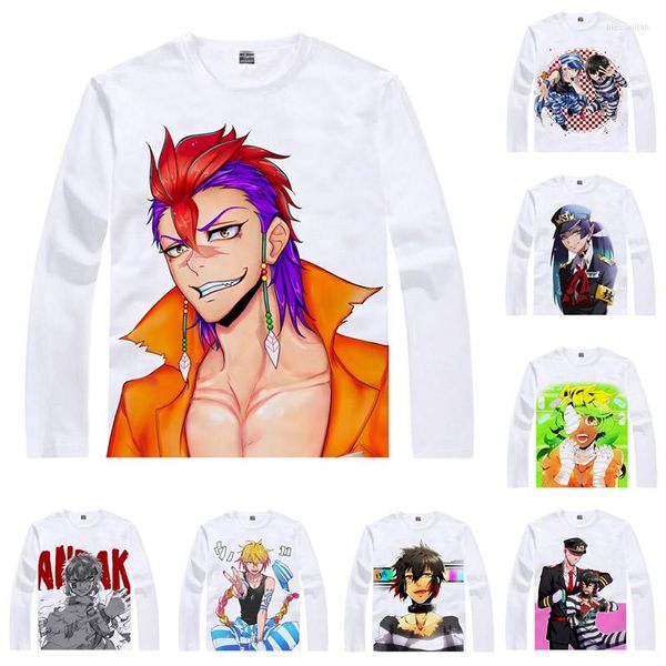 Camisetas de hombre Coolprint Anime Shirt Nanbaka - The Numbers Camisetas Multi-style Long Hajime Sugoroku Kenshiro Yozakura Cosplay Kawaii