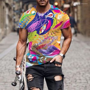 Hommes t-shirts corail 3D imprimé T-shirt hommes femmes 2023 mode décontracté à manches courtes unisexe Hip Hop Harajuku Style surdimensionné chemise hauts