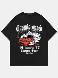 T-shirts masculins Cosmic SPD Extreme Sport Racing sur la montagne T-shirt T-shirt Cotton Vêtements respirants surdimension