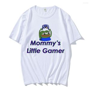 T-shirts pour hommes Vêtements en coton Mommy S Little Gamer Shirt T-shirt fantaisie à manches courtes O Neck T-shirts surdimensionnés